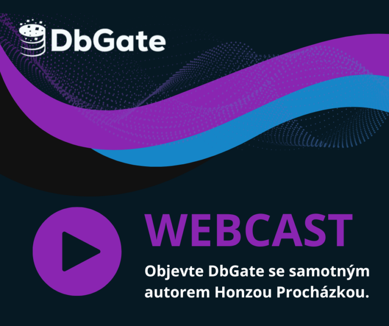 Objevte sílu DbGate – webcast s autorem Janem Procházkou